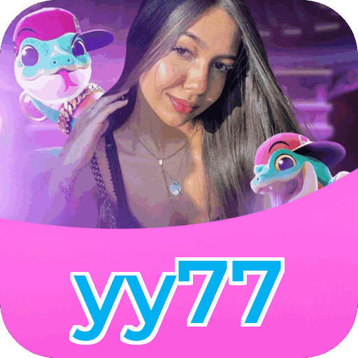 Interface do aplicativo yy77 mostrando jogos disponíveis no iOS e Android